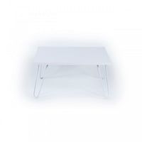 Tavolino per colazione letto bianco Con gambe pieghevoli cm 60 x 60 x 29 h EFFEZ