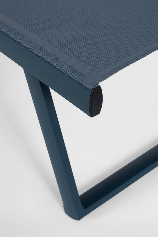 2x Lettino c-ruote navy 70x182x91.5 cm