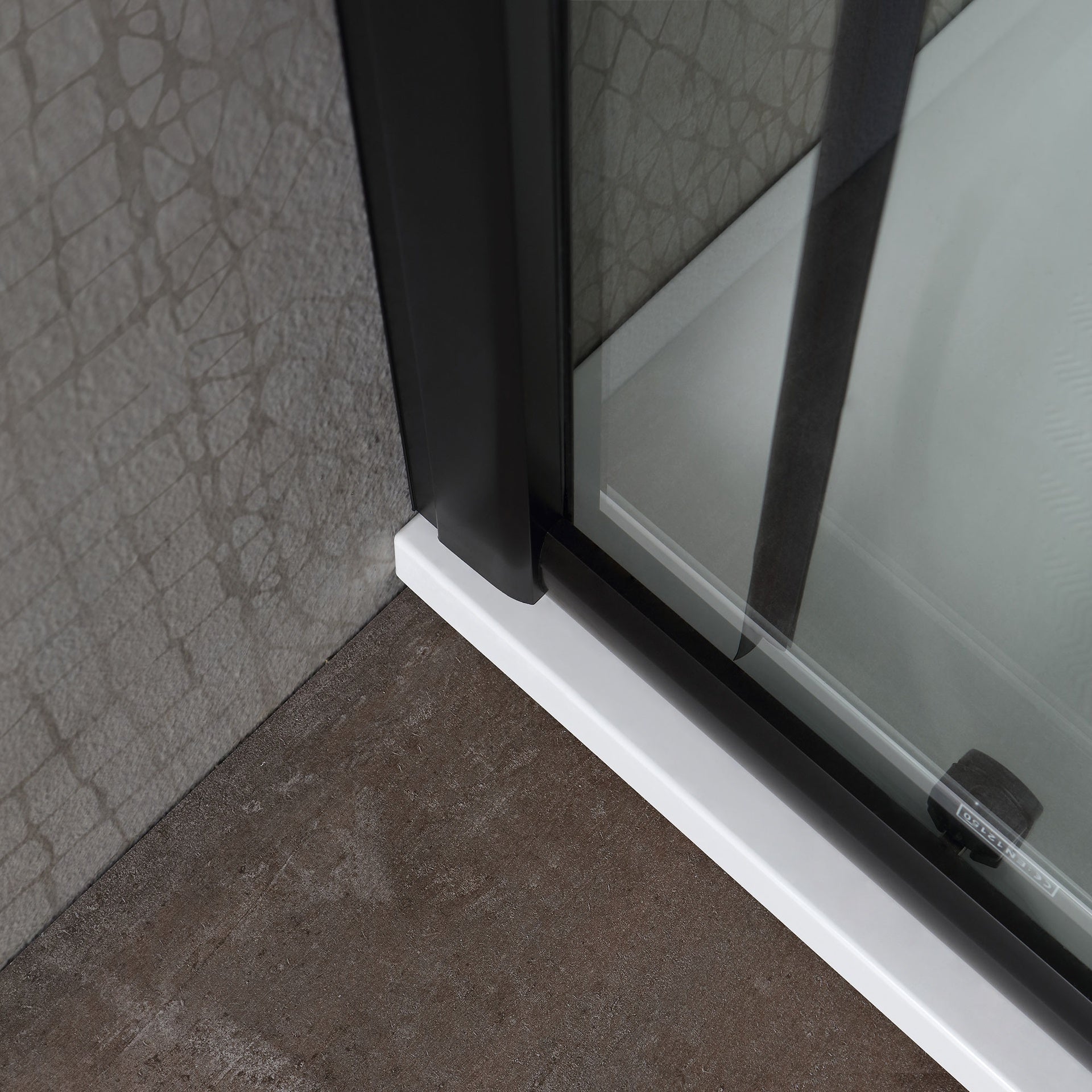 Box doccia 90x90 con profilo nero opaco