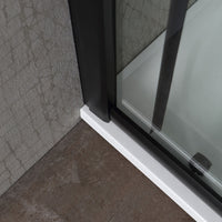 Box doccia 90x90 con profilo nero opaco