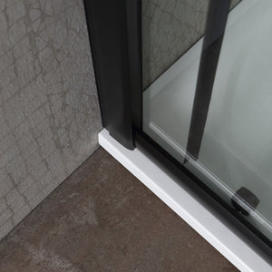 Box doccia 90x90 con profilo nero opaco