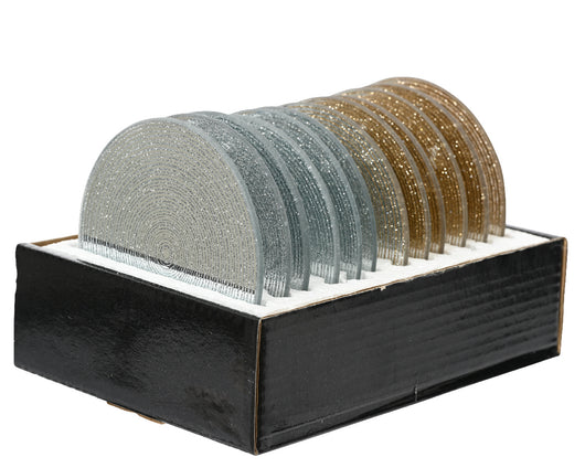 Sottobicchiere in vetro colorazione assortite ø10 cm