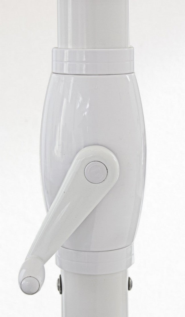 Ombrellone alluminio bianco grigio chiaro Alghero 4x4