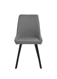 4x Sedia in microfibra grigio scuro 48x60x87h cm