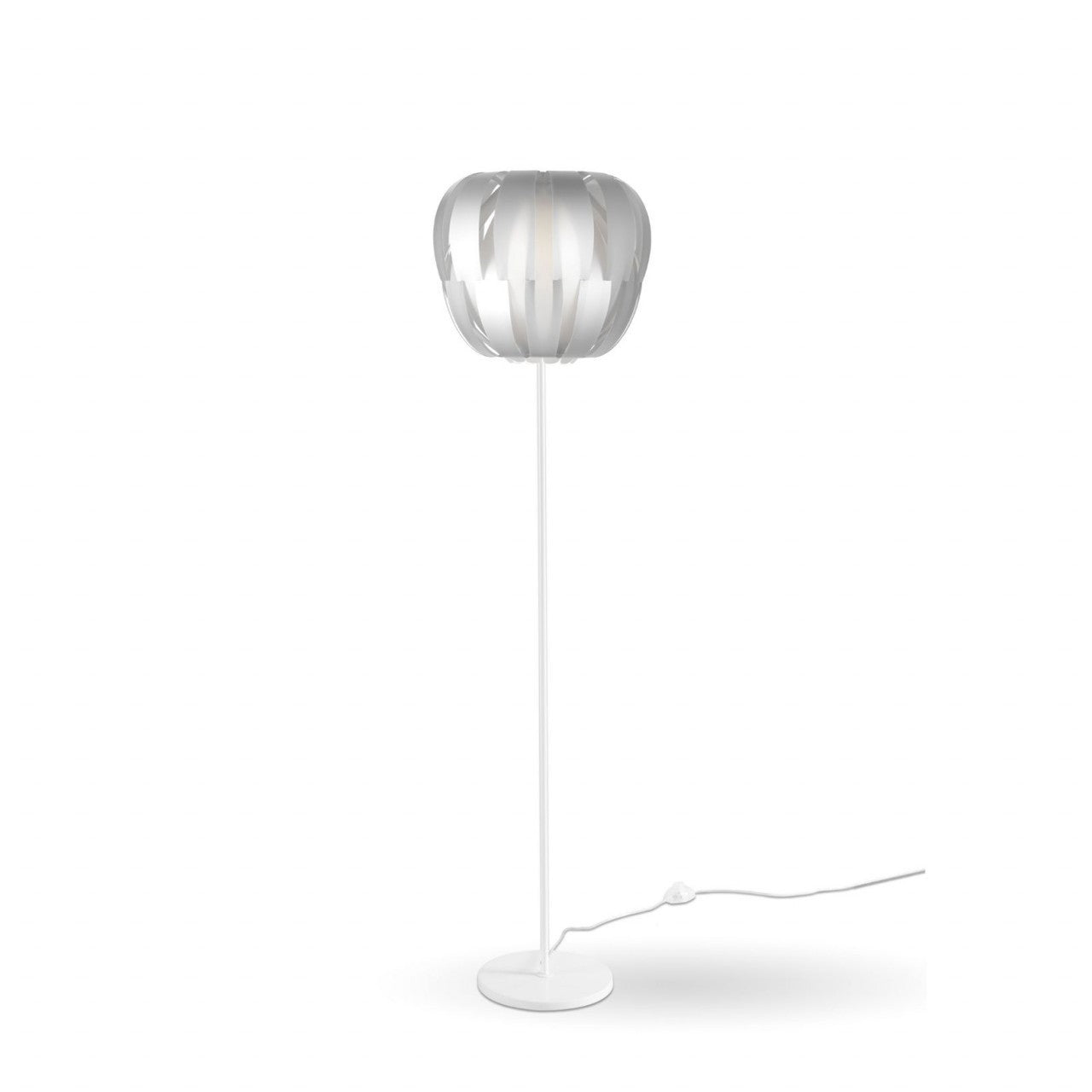 Piantana Base e Stelo Silver in Metallo Cm. 42 x 172h