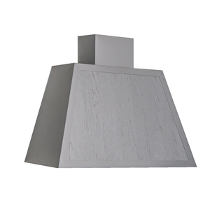 Cappa aspirante GARAGE LISCIO in acciaio inox silver cm 80