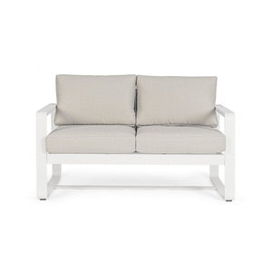 Divano per esterno due posti Bianco MERRIGAN 134x78x h84 cm