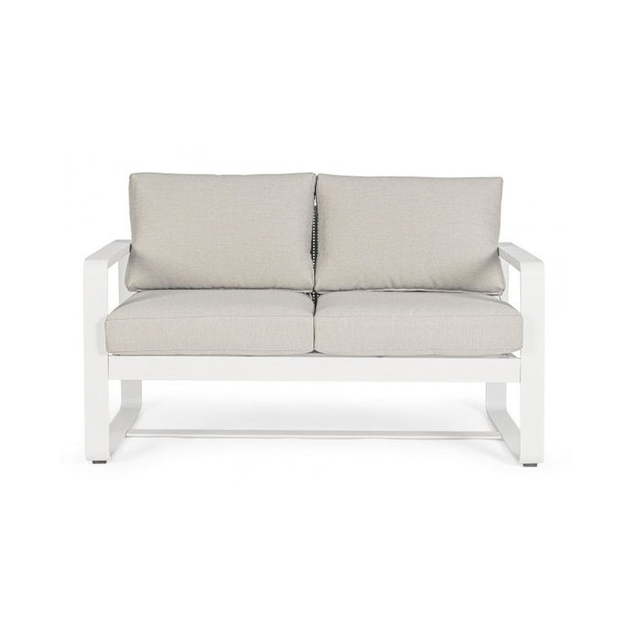 Divano per esterno due posti Bianco MERRIGAN 134x78x h84 cm