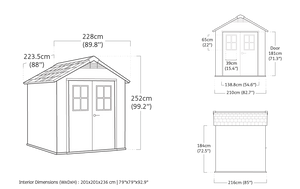 Casetta Da Giardino Newton 757 Evotech Keter