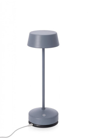 Lampada tavolo led blu D.11 x 33h in metallo