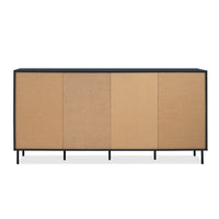 Credenza Caracas 51A con 4 ante e 4 ripiani colore navy blue H90xL180xP40