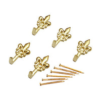 Gancio per quadro giglio oro 32 mm 5 pz