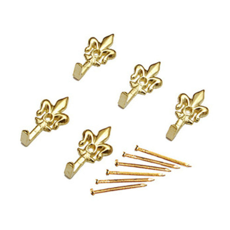 Gancio per quadro giglio oro 32 mm 5 pz