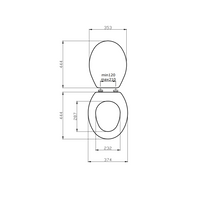 Sedile copri wc in MDF FSC compatibile Jolly