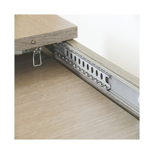 Tavolo pranzo allungabile interamente legno nobilitato cm 90x160-200 Olmo