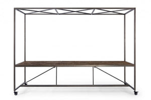 Tavolo espositore legno 301,5x90x210 h