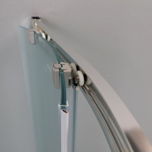 Box doccia semicircolare 80x80 cm cristallo opaco