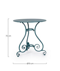 Tavolo rotondo D.70 x 72h in materiale ocean