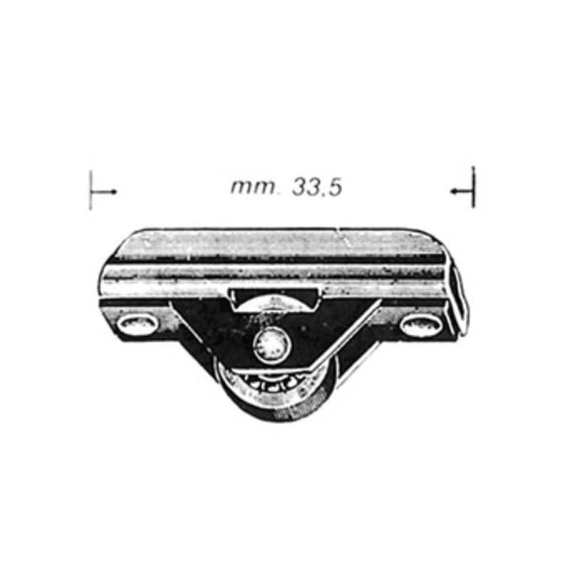 Carrello a 1 ruota per cristallo 4 pz