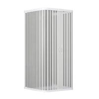 Box doccia a soffietto riducibile Cono Linea Plissé 95x95x95 cm