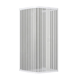 Box doccia a soffietto riducibile Cono Linea Plissé 95x95x95 cm