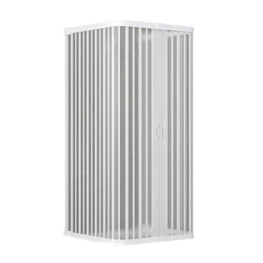 Box doccia a soffietto riducibile Cono Linea Plissé 95x95x95 cm