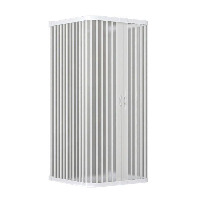 Box doccia a soffietto riducibile Cono Linea Plissé 95x95x95 cm