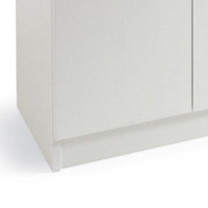 Armadio scarpiera multiuso Bianco in legno nobilitato 2 ante h130x71x38