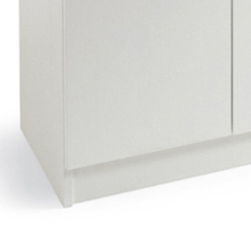 Armadio scarpiera multiuso Bianco in legno nobilitato 2 ante h130x71x38