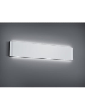 Applique Rettangolare Thames II Led Doppia Luce IP54 Bianco L46 cm Trio Lighting