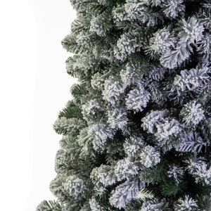 Albero monte Vettore slim innevato verde 972 rami cm 79h210