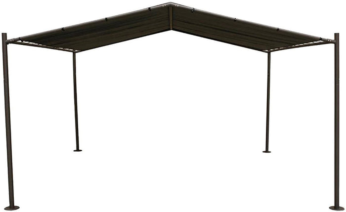 Gazebo Certeli quadrata forma Abri colori grafite-ardesia 4x4