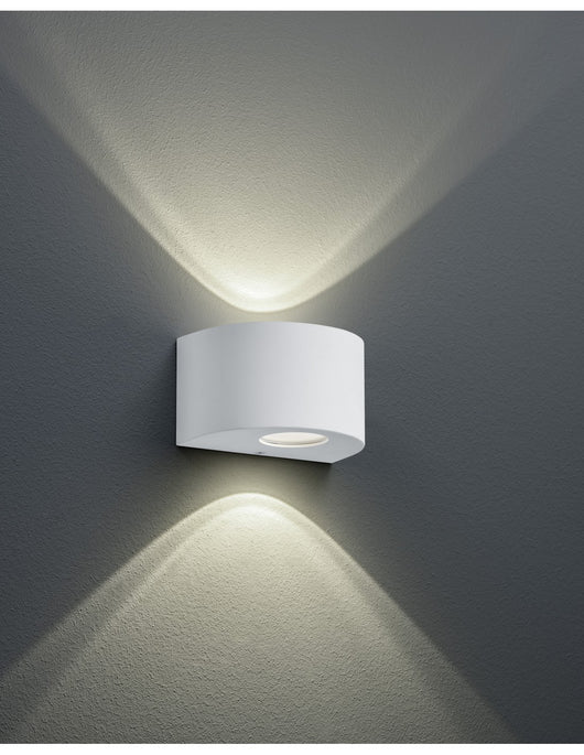 Applique Doppio Fascio Led Rosario Bianco H15 cm IP44 Trio Lighting