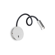 Lampada da parete cromo D 85 x P min 280 - max 550 mm