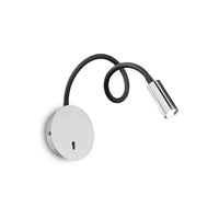 Lampada da parete cromo D 85 x P min 280 - max 550 mm