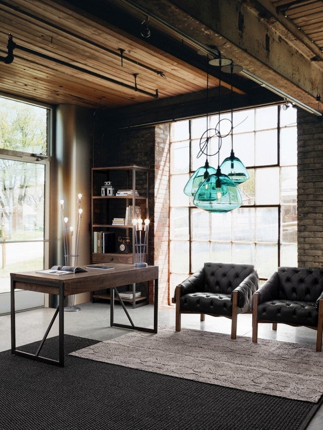 2x Lampada tavolo fiaccola 17x15x45h argento