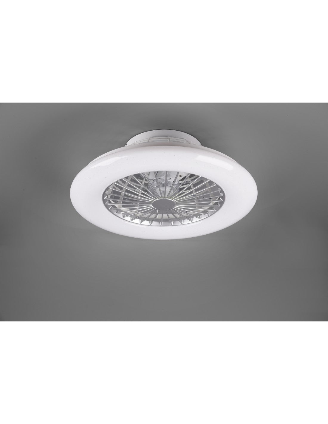 Ventilatore Lampadario Led Dimmerabile Stralsund Alluminio Trio Lighting