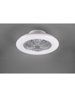 Ventilatore Lampadario Led Dimmerabile Stralsund Alluminio Trio Lighting