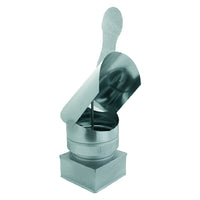 Fumaio girevole 37 x 37 cm in lamiera zincata