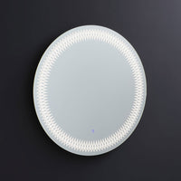 Specchio rotondo 80 cm con led integrato