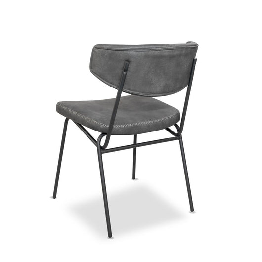 4X Sedia Callisto colore grigio vintage gambe metallo nero H77.5xL49xP59