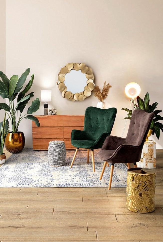 Lampada da terra treppiede 87x56x155h in metallo