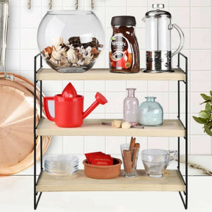 Scaffale Hobby 3 ripiani 40x13x40 nero ASZ1571 EFFEZ