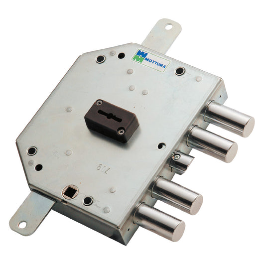 Serratura Da Applicare Triplice Per Porte Blindate Sx E 60 - Mm 132 X 165