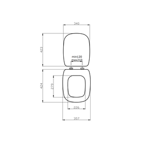 Copriwater antibatterico compatibile Fleo