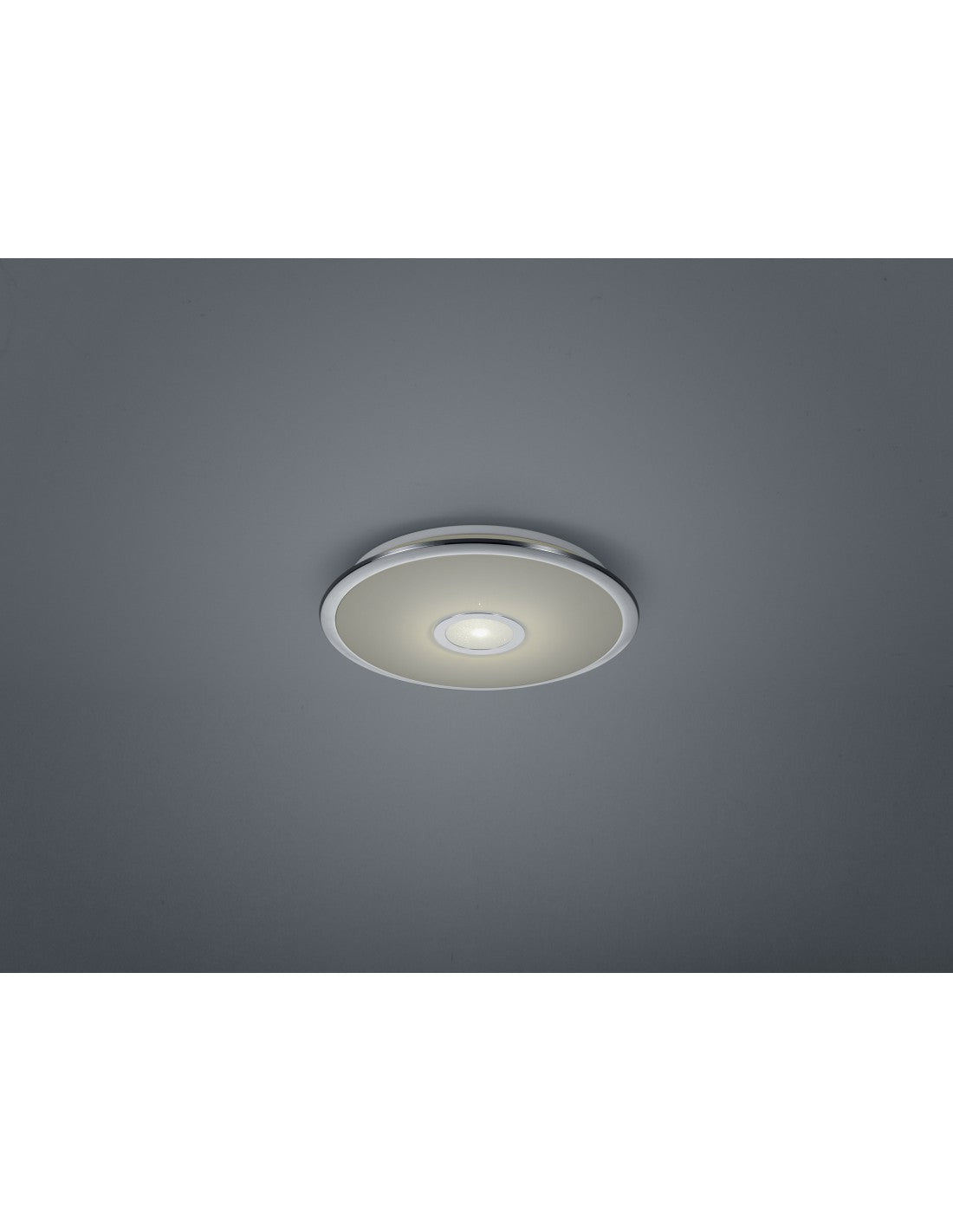 Plafoniera Multifunzionale Disco Led Osaka Ø42 cm Cromo Trio Lighting
