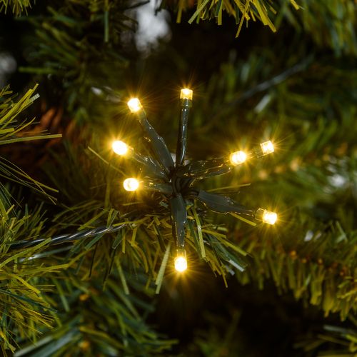 Catena LED bianco caldo 4x16m con timer