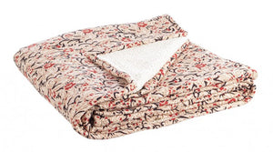 4x Plaid avorio 130x180 in tessuto