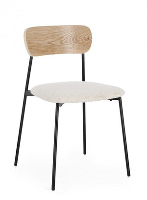 2x Sedia Geneviève Avorio 46x49x76.5h