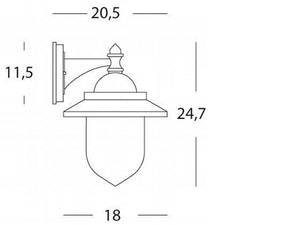 Applique Piccola In Basso  linea rondo'  grafite